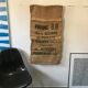 Authentic and old burlap bag 7 FARINE B.B