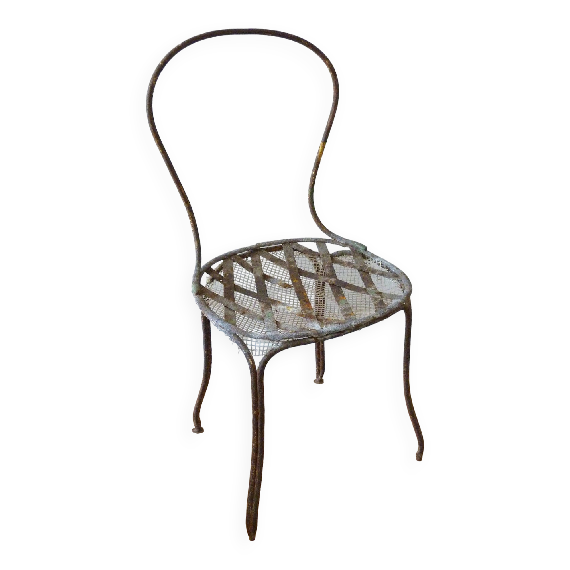Chaise ancienne décoration florale balcon jardin