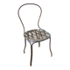 Chaise ancienne décoration florale balcon jardin
