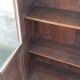 Old wooden glass cabinet