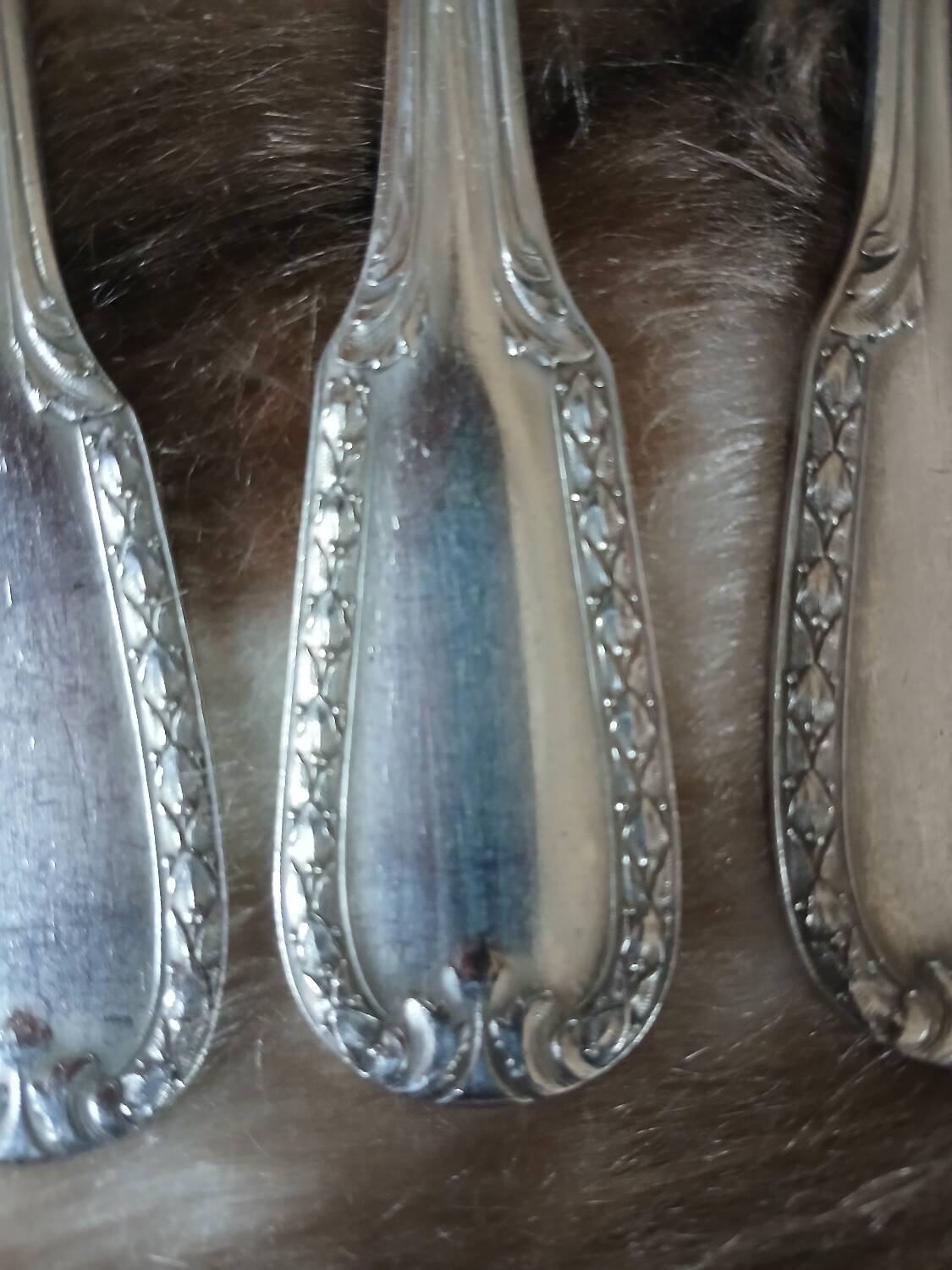 14 antique silver-plated cutlery sets