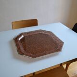 1970 tray in smoked lucite