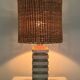 Lampe de salon en pierre sculptée dans l'esprit de Tormos, France années 70
