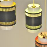 Vintage Danish 3-Pendant Hanging Lamp