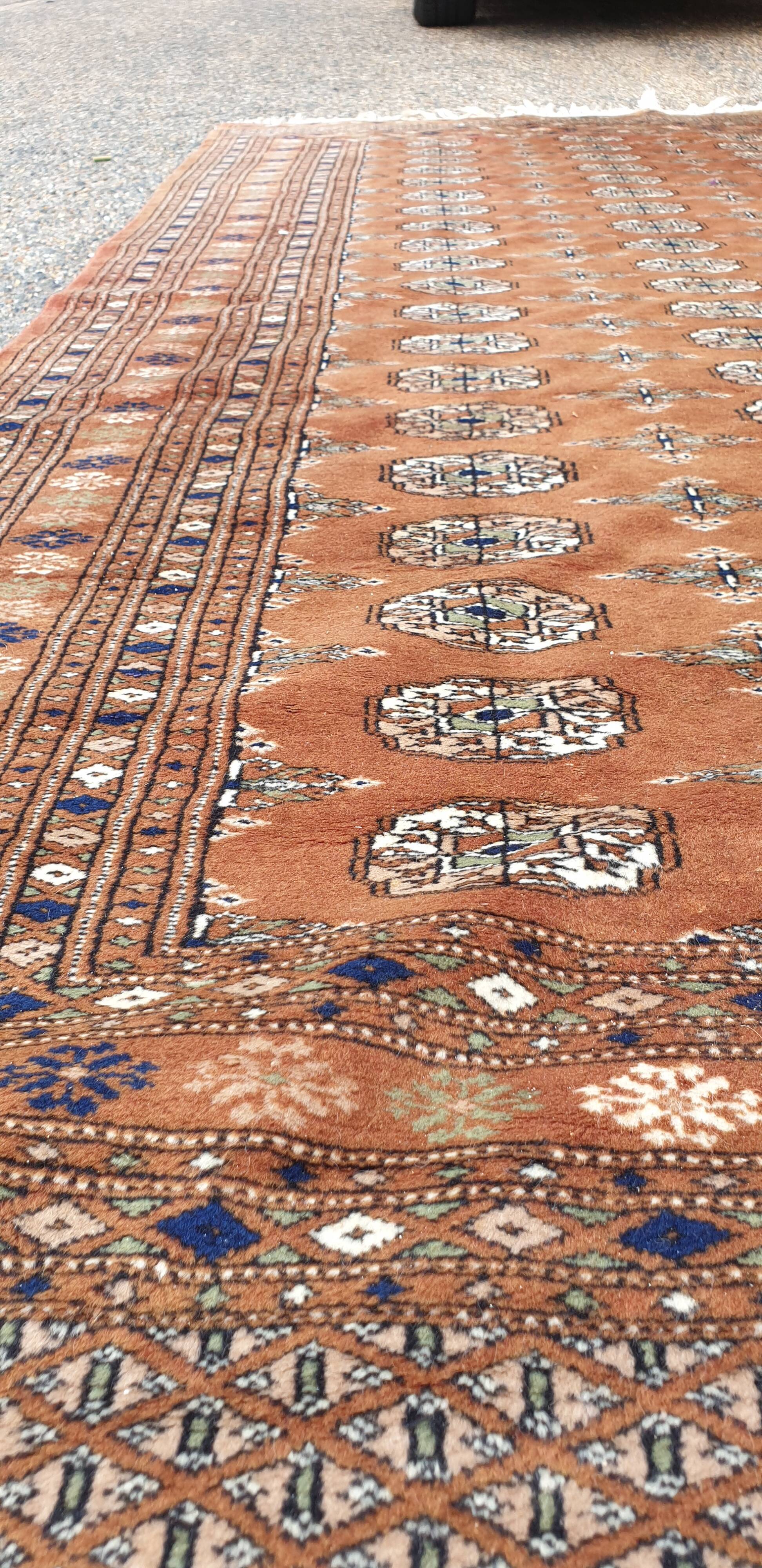Oriental carpet silk wool