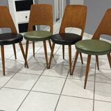 Set of 4 Baumann Mondor Bistro Chairs 1960