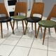 Set of 4 Baumann Mondor Bistro Chairs 1960