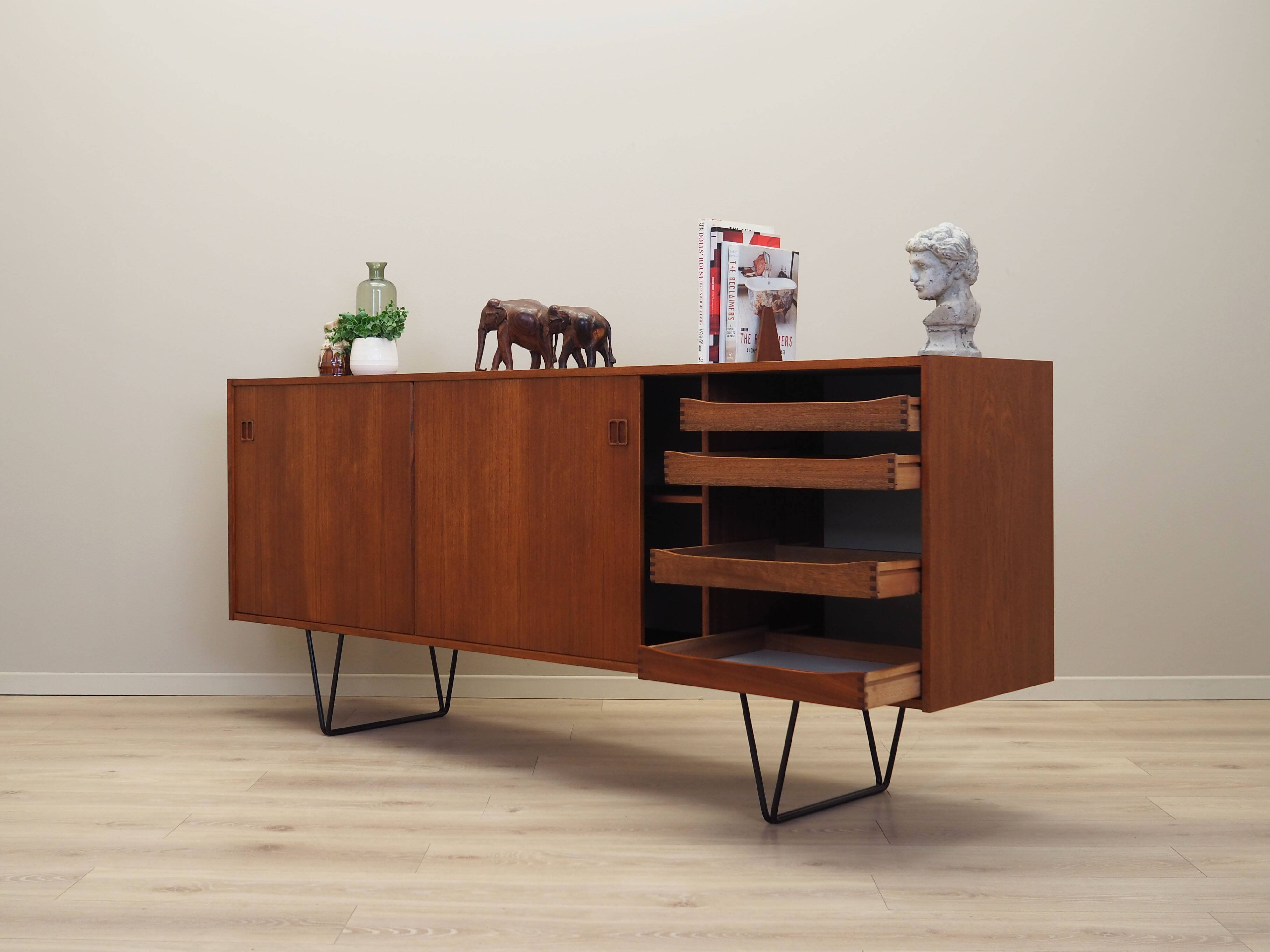 Teak sideboard, Danish design, 1970s, production: Denmark