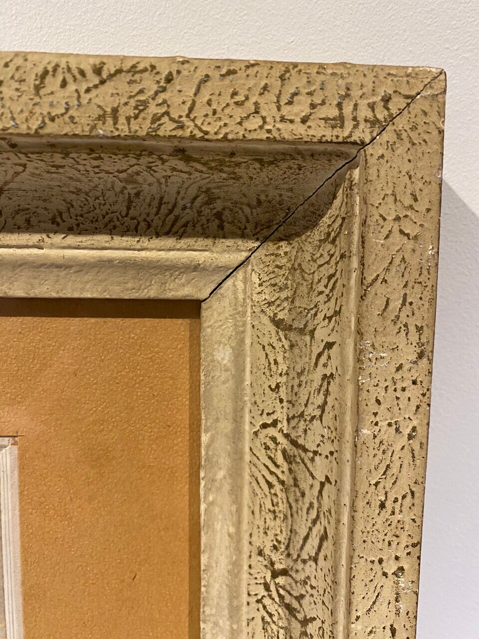 Old painting, landscape, signed Andrée Bouchard, 1950s