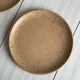 4 vintage speckled stoneware plates