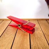 Vintage mail clip red paperweight