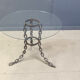 Brutalist chain link coffee table or side table, 1970s
