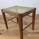 60s modernist stool, canning and wood
