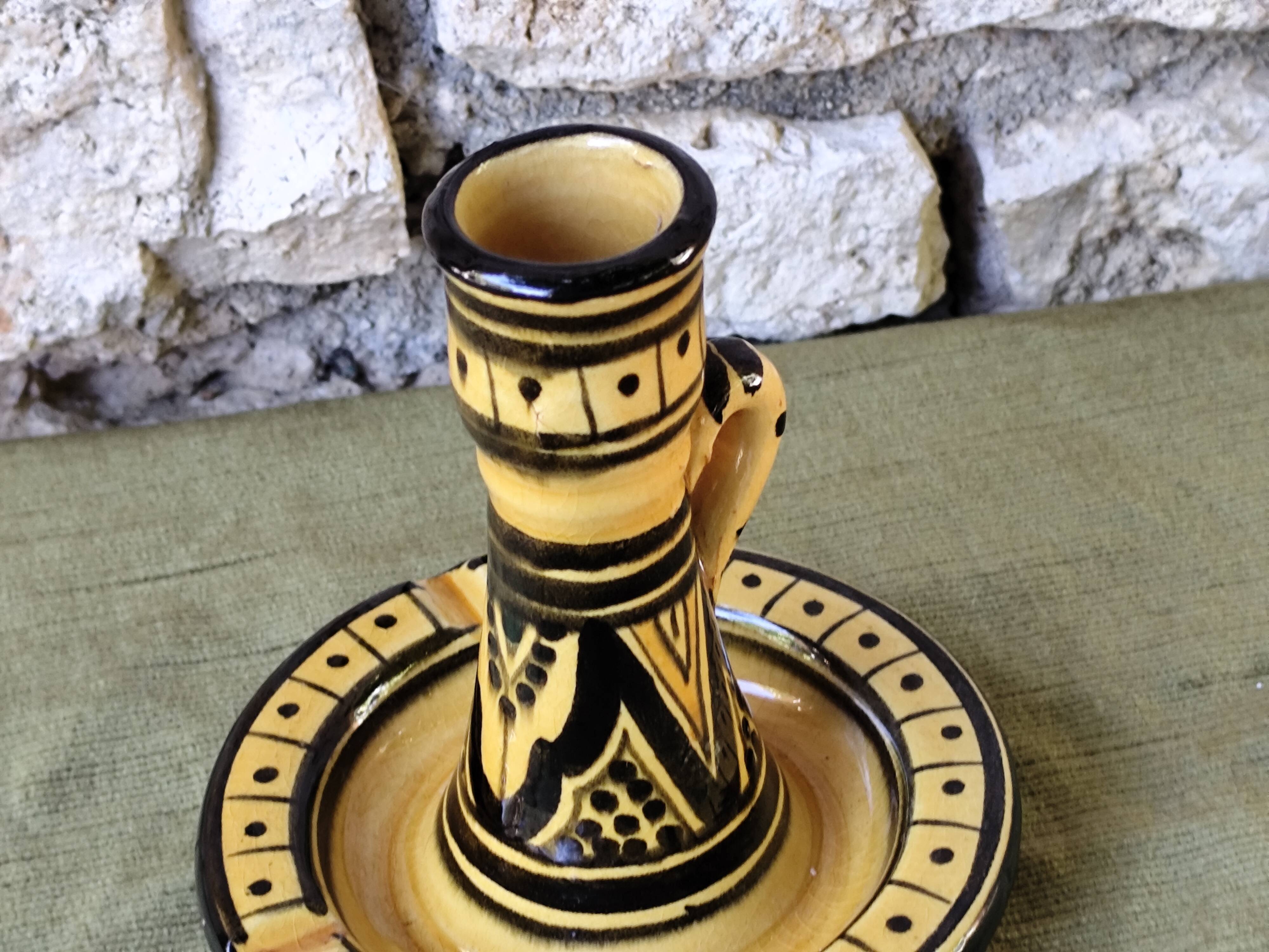 Ancien bougeoir cendrier marocain