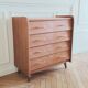 Commode au design scandinave vintage rénovée, années 60