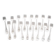 Christofle Baguette marine silver-plated cutlery, 16 dessert forks.