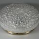 1960s 1970s Ceiling Lamp Ice Glass Doria Germany Space Age Design