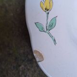 Set of 3 earthenware dishes from Sarreguemines, Riquewihr model.