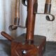 Rustic candle holder Art-popular solid wood and vintage wrought iron