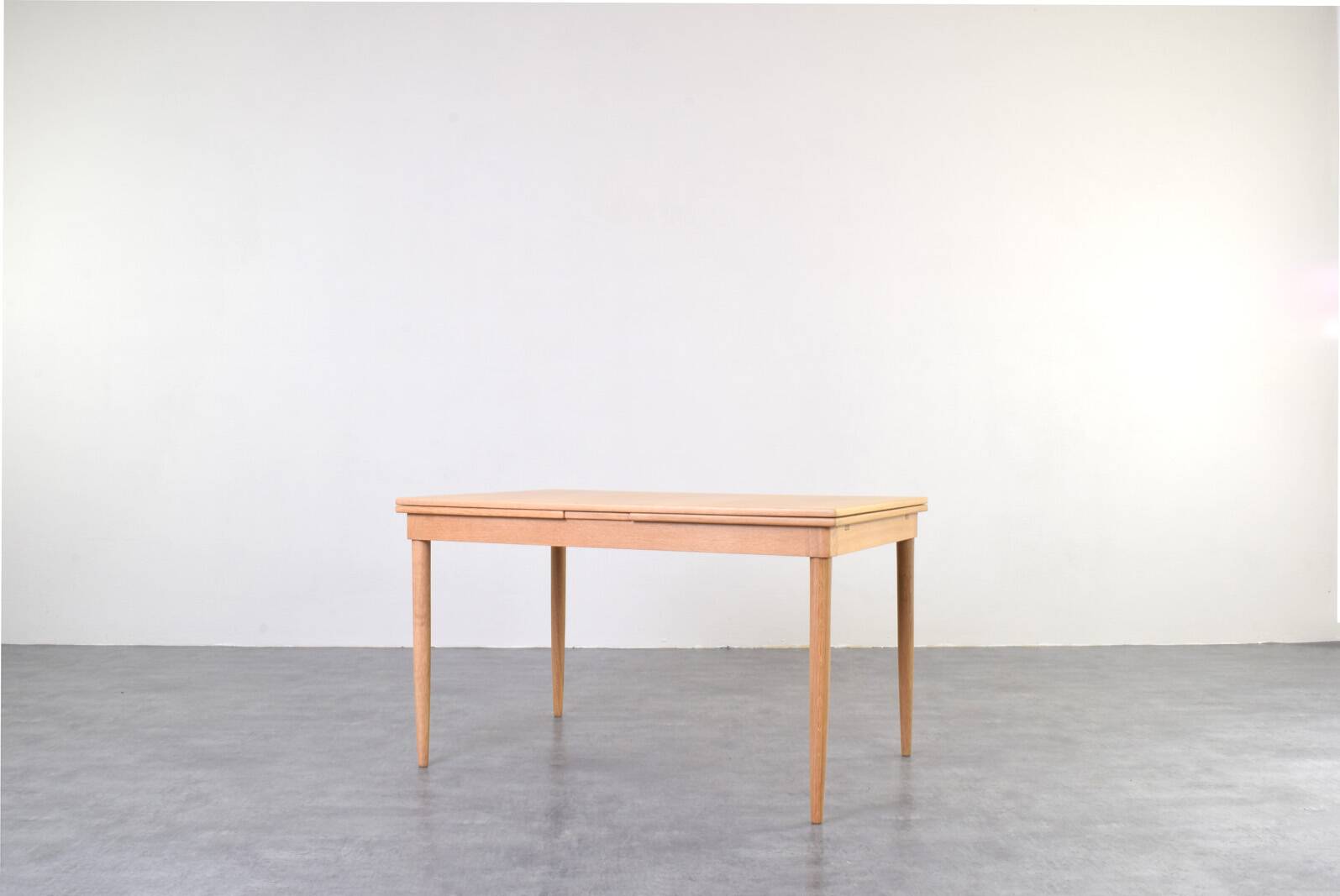 Mid-Century Danish Oak Extendable Dining Table, 1960s.