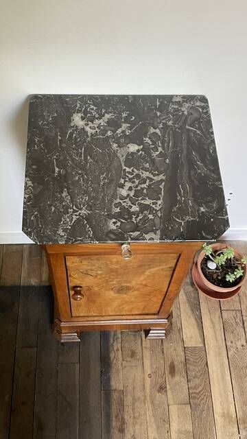 Antique Marble Bedside Table