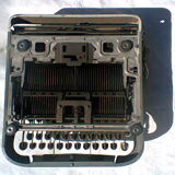 Typewriter Japy Script portable blue 50-60 years