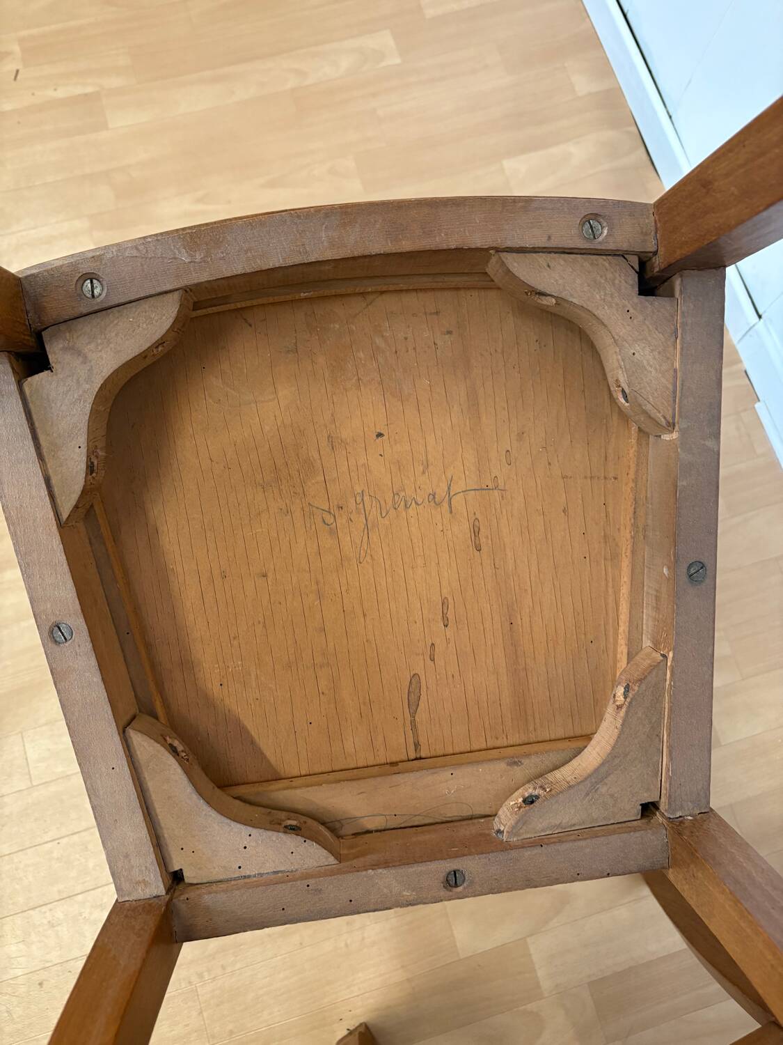 2 burgundy Art Deco chairs