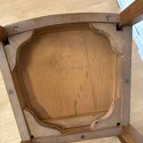 2 burgundy Art Deco chairs