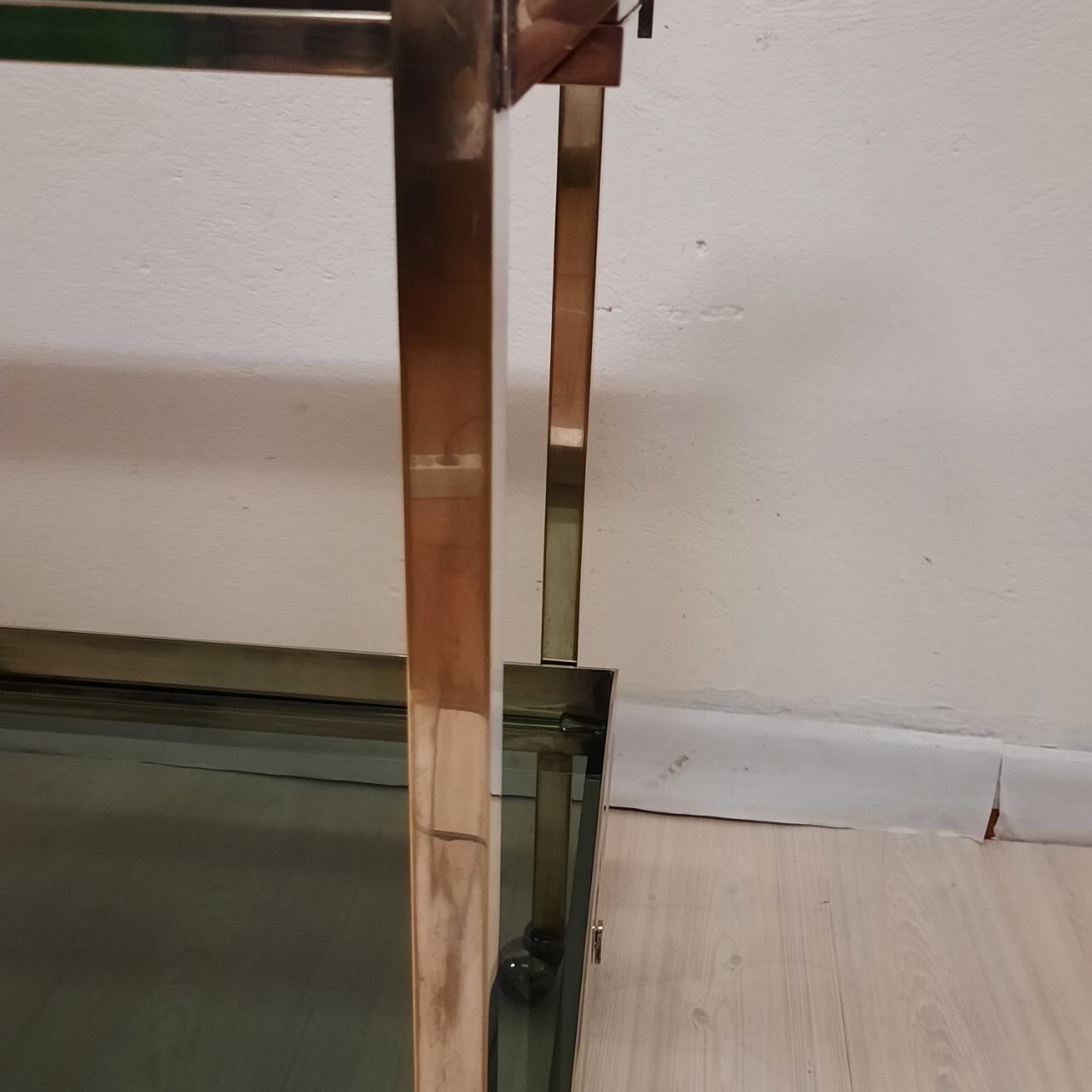 Chariot alimentaire avec deux plateaux - plaqué argent - vintage