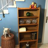 Small vintage library 1960 in honey oak