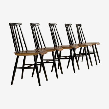 Série de 5 chaises scandinave Tapiovaara