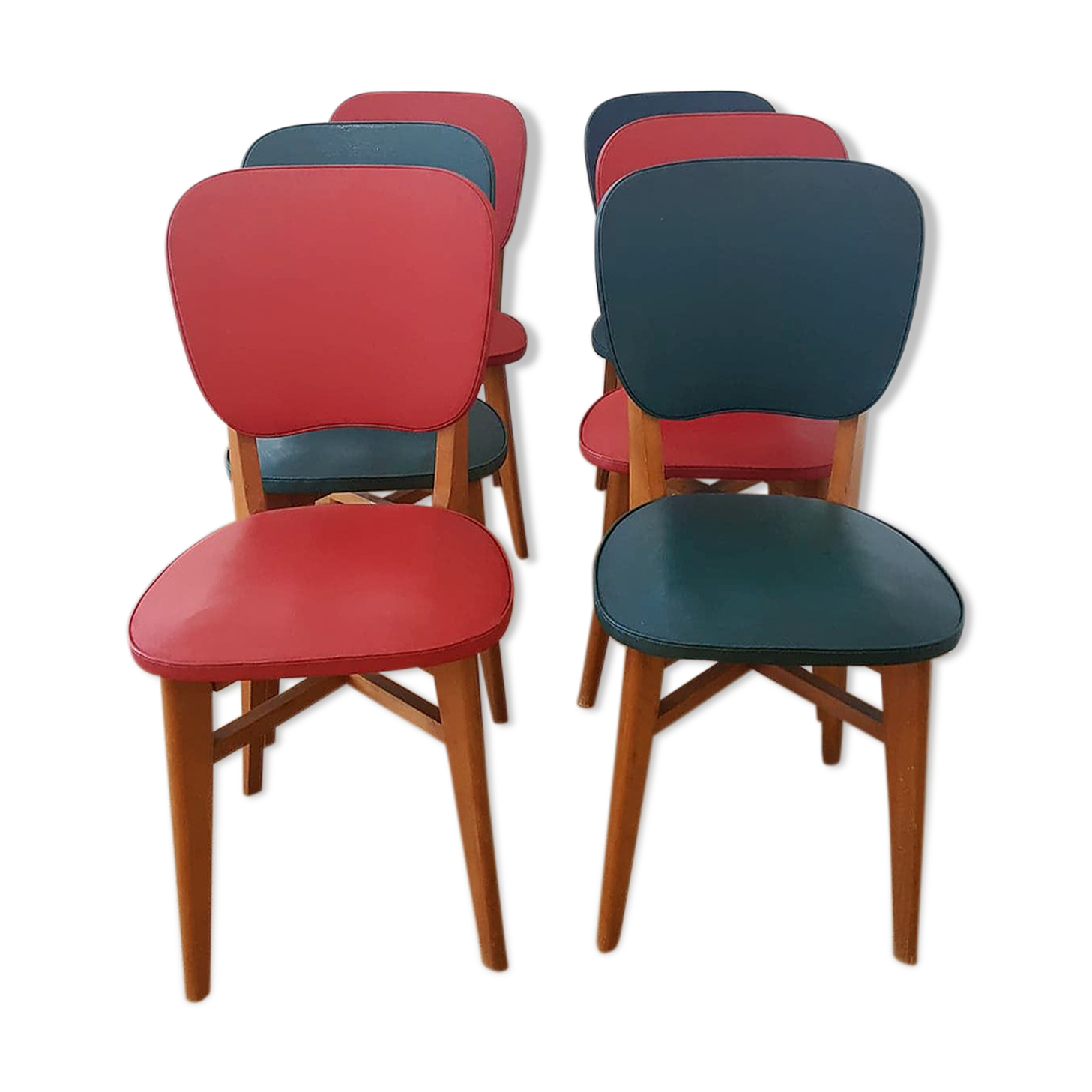Lot of 6 chairs in skai 50