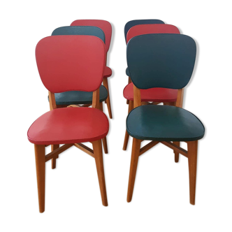 Lot of 6 chairs in skai 50