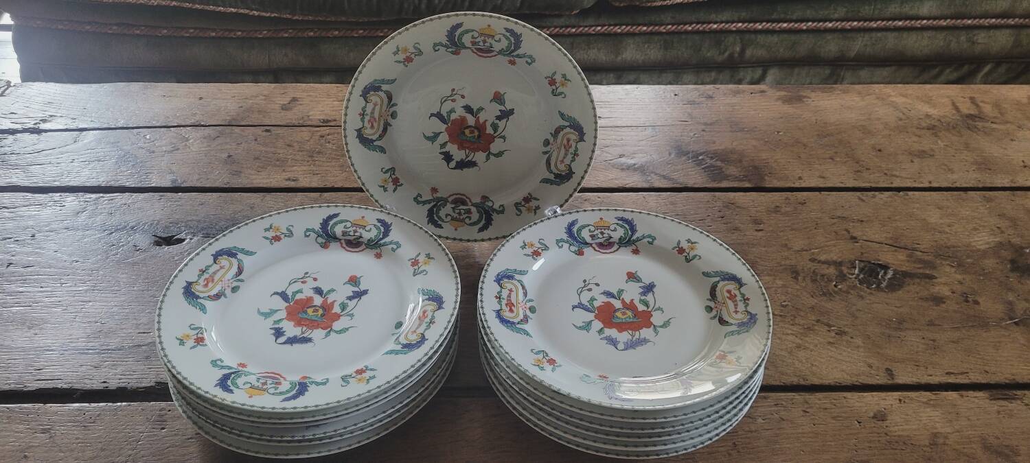 Paris porcelain flat plates