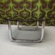 Vintage 1970s smoked glass chrome coffee table