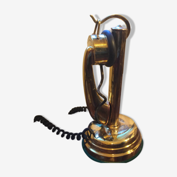 Téléphone Thomson Houston en laiton 1920