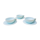 Green opaline water cups