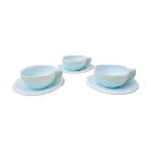 Green opaline water cups