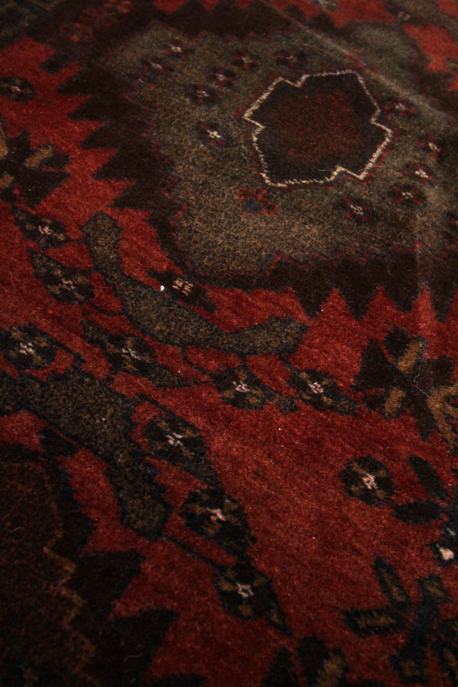 Traditional Handmade Persian Village Carpet Rug-100x183cm