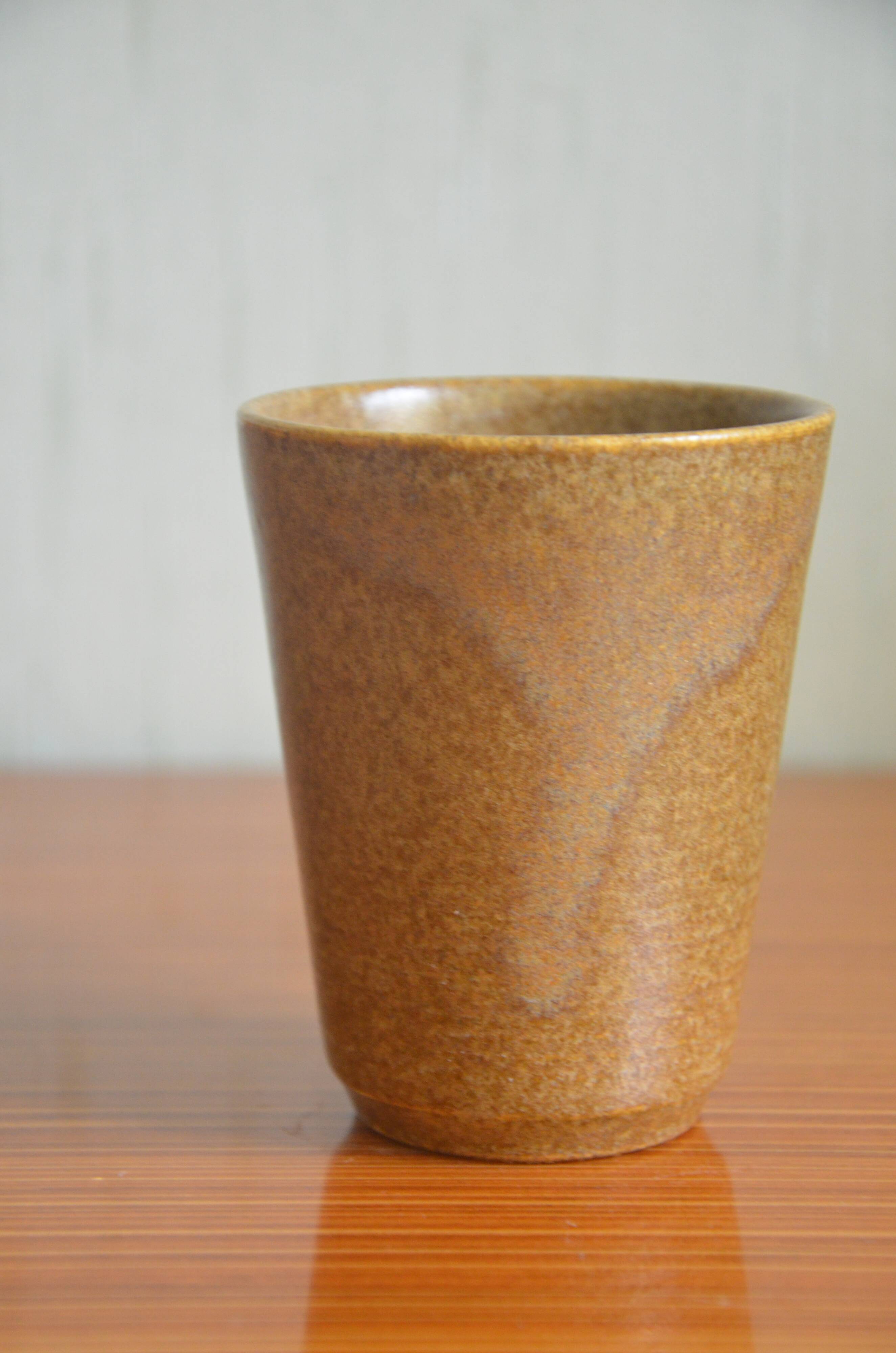 Set of 6 Digoin stoneware glasses