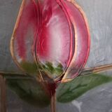Large mother-of-pearl and brass lampshade