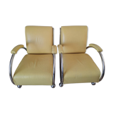 Pair of Saxhorn armchairs
