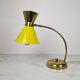 Brass Table Lamp Attributed to Hala Zeist, Netherlands, 1950s