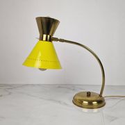 Brass Table Lamp Attributed to Hala Zeist, Netherlands, 1950s