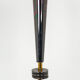 Maison Charles, Quasar lamppost in gold and iridescent metal, 20th century