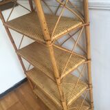 Rattan bookcase