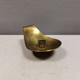 Brass candlestick for a single candle