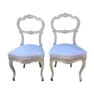 Pair of Louis XV style chairs