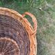 Large antique hand-woven wicker basket