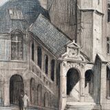 Painting Georges Joseph DUPIRE (1873-?) Palace of the Dukes Dijon Tour of Bare